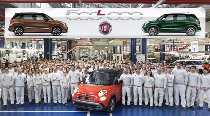 500, 000th Fiat 500L rolls off production line
