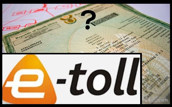 E-toll Vehicle License disc form