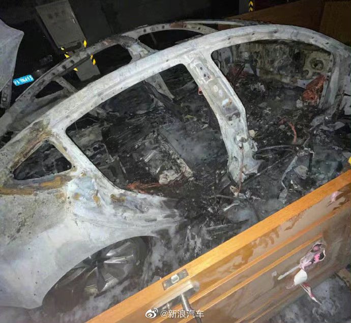 Tesla Model 3 combustion in China "probably" caused by damaged battery