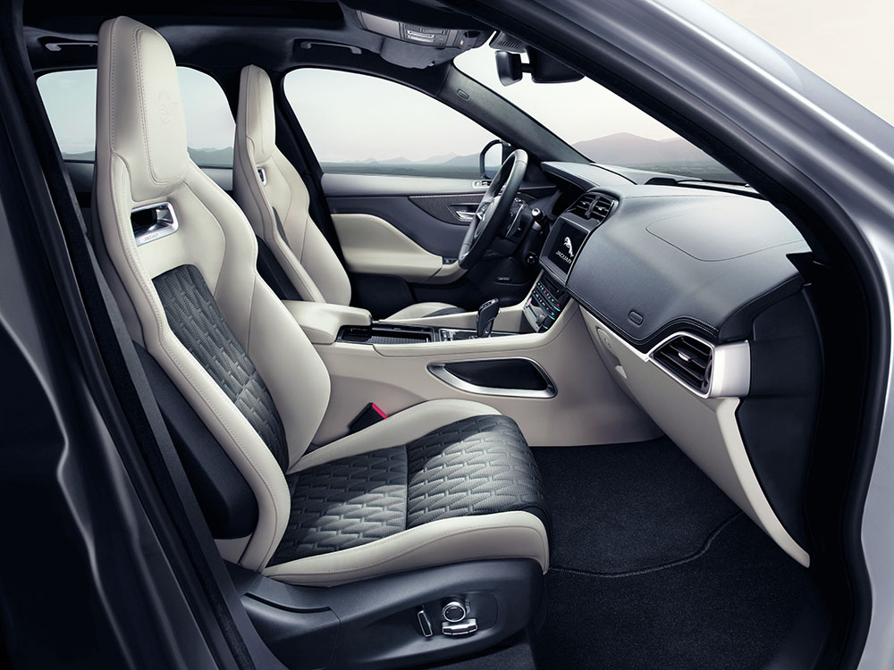 Jaguar F-Pace SVR slimline support seats | performance SUV
