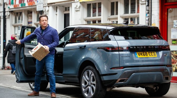 Jamie Oliver spices up London’s Brick Lane in the new Range Rover Evoque