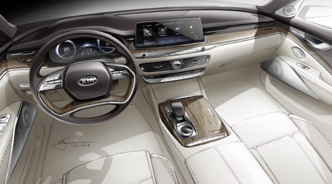 KIA Motors previews interior design of the all-new K900