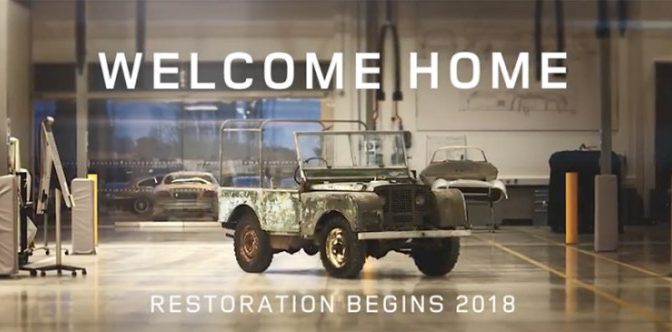 Land Rovers 70th anniversary begins with restoration of missing original 4X4