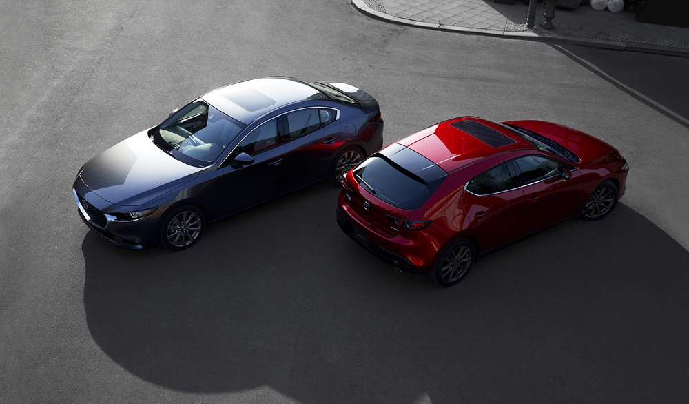 Mazda 3 hatchback and Sedan
