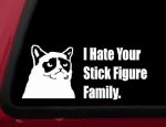 I hate your stick figure family