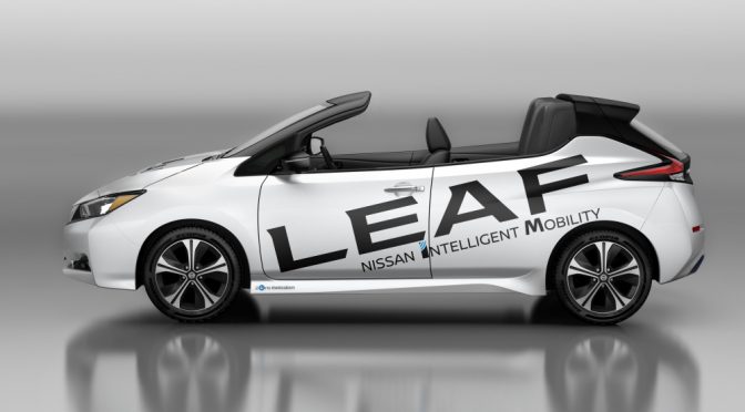 Nissan debuts open-air version of the new Nissan LEAF