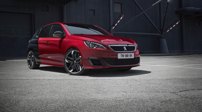 Peugeot 308 GTi outside front angle view