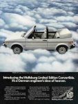 Vw Wolfsburg Limited Edition Convertible Photo (1984)