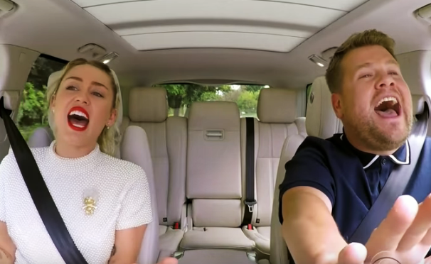 WATCH Carpool Karaoke with Miley Cyrus