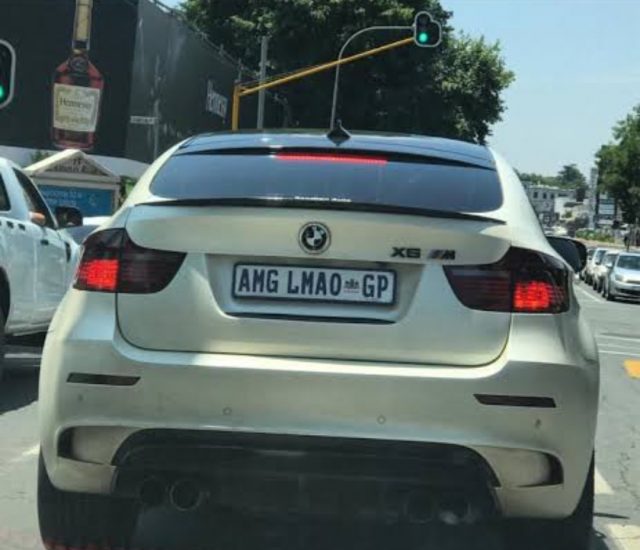 Clever and creative South African number plates