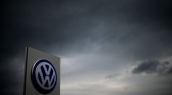 emissions scandal - VW sign