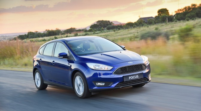 Ford Focus range - blue hatch