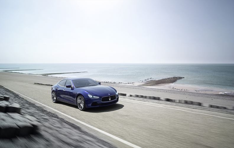 Maserati Ghibli - driving near ocean