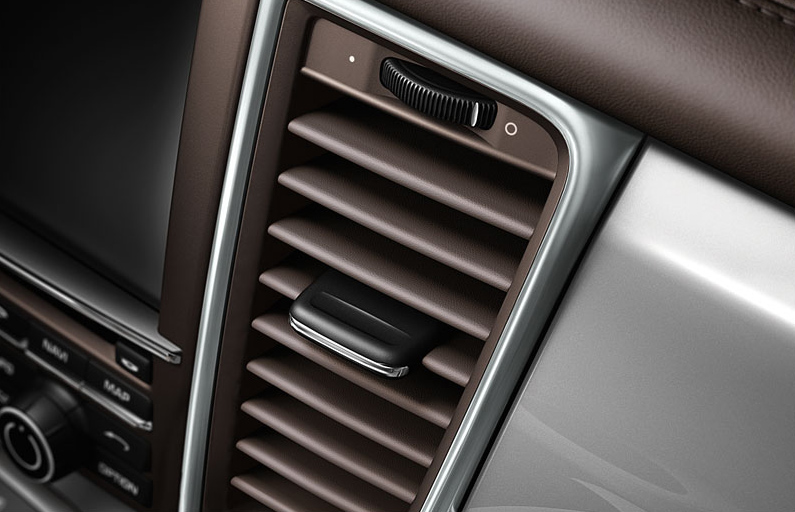 leather Porsche air vents