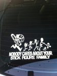 Nobody cares about your stick figure family