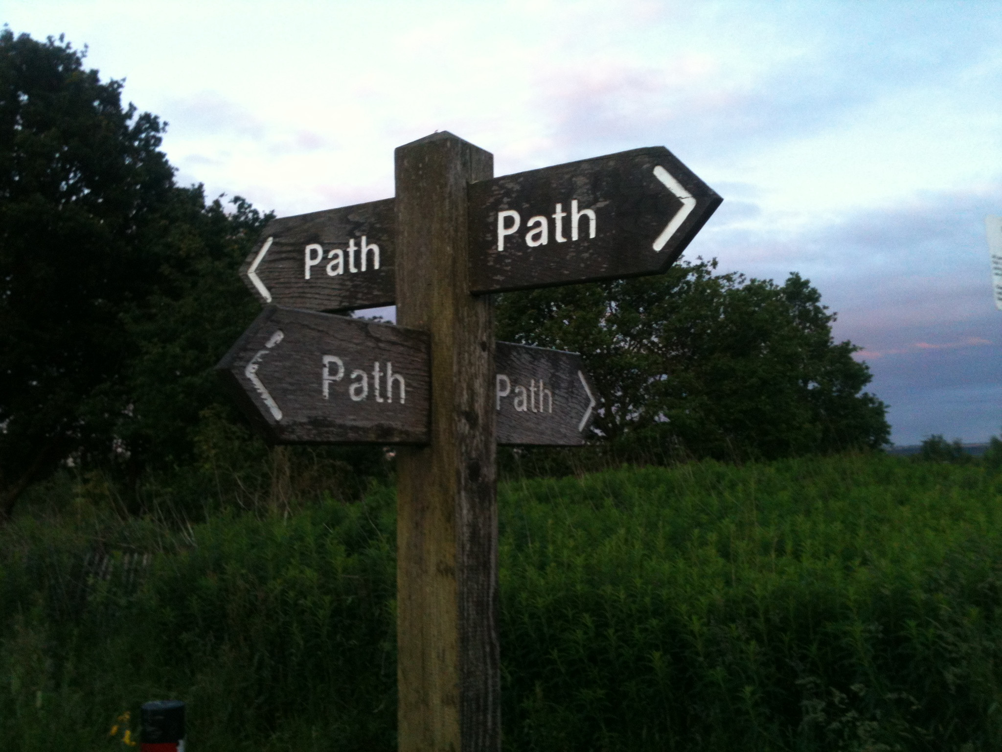 Funny road signs - path
