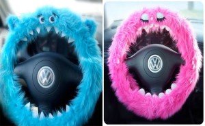 Steering wheel monsters